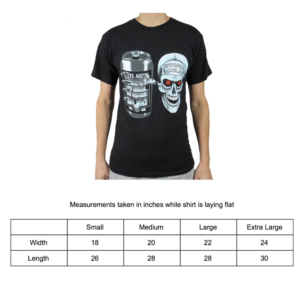 WWE Stone Cold Steve Austin T Shirt Beer Can - Picture 3 of 3